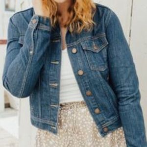 Carly Jean Los Angeles Kenton Dark Denim Jacket XL